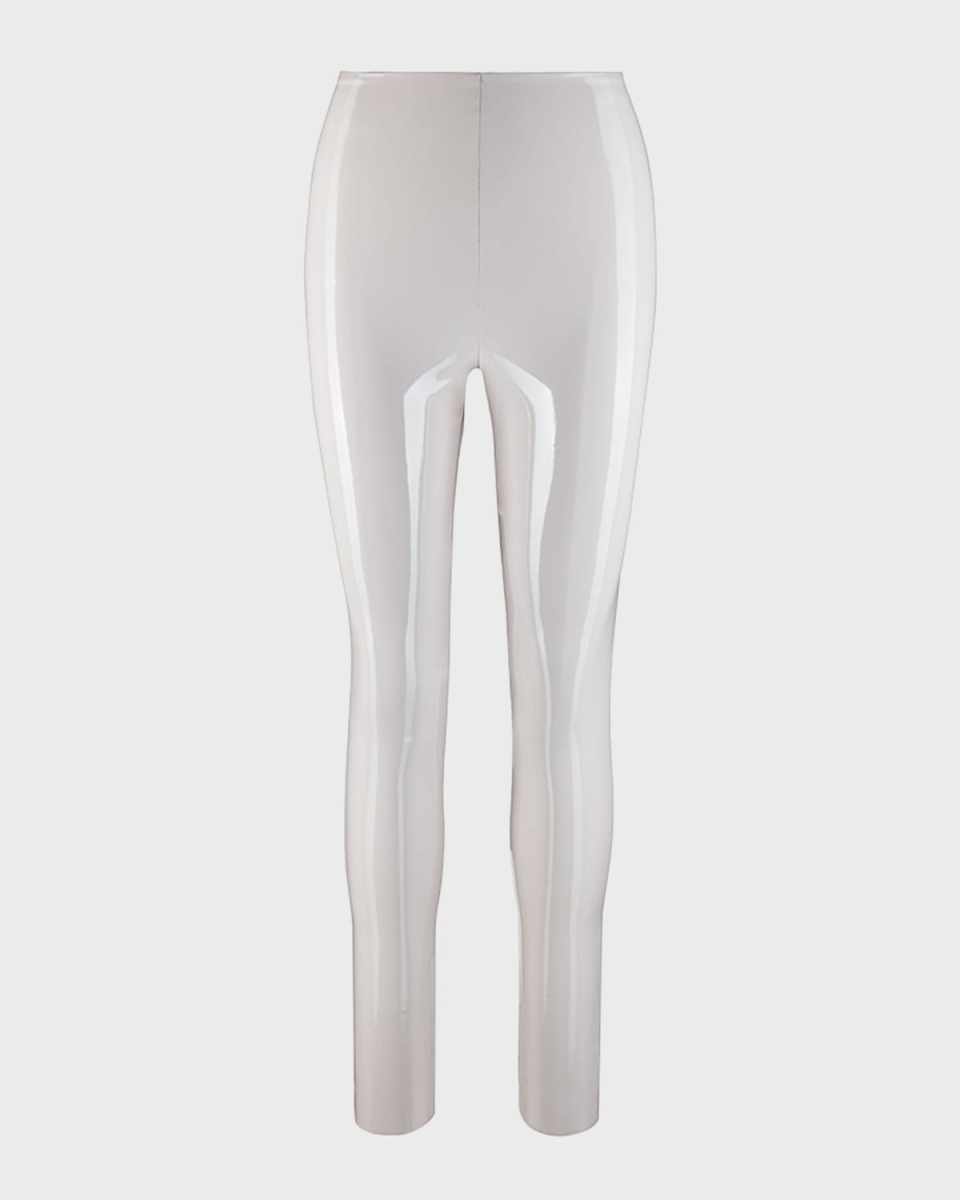 Classic Patent Faux-Leather Firming Leggings